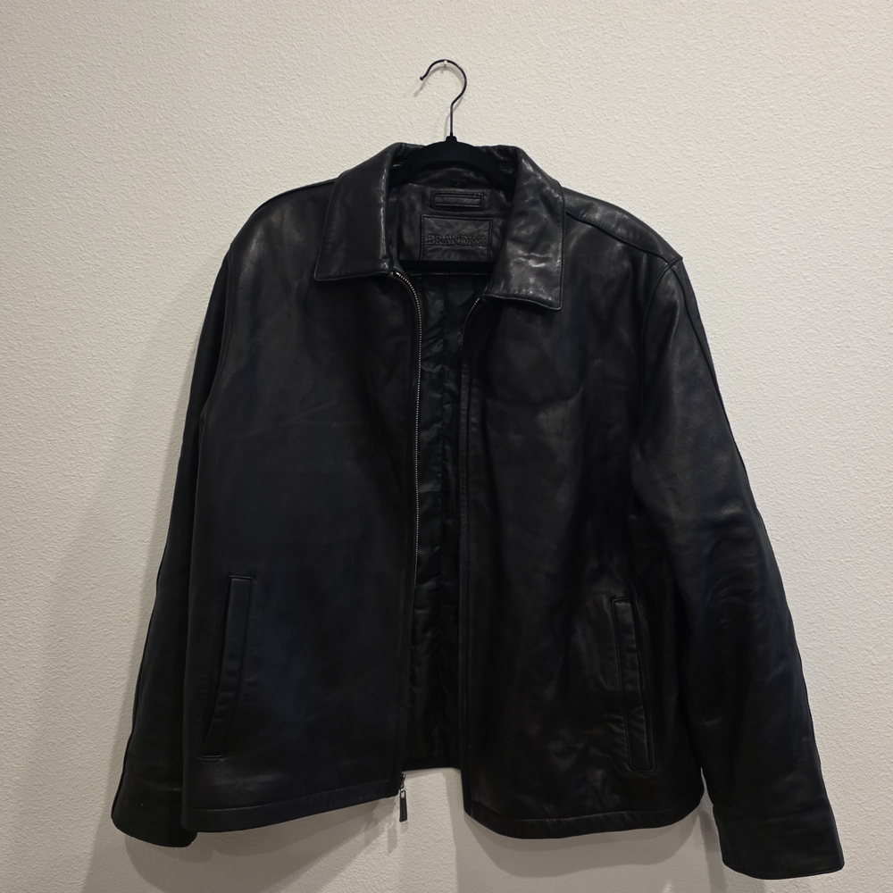 Men's Brandini Black Leather Jacket